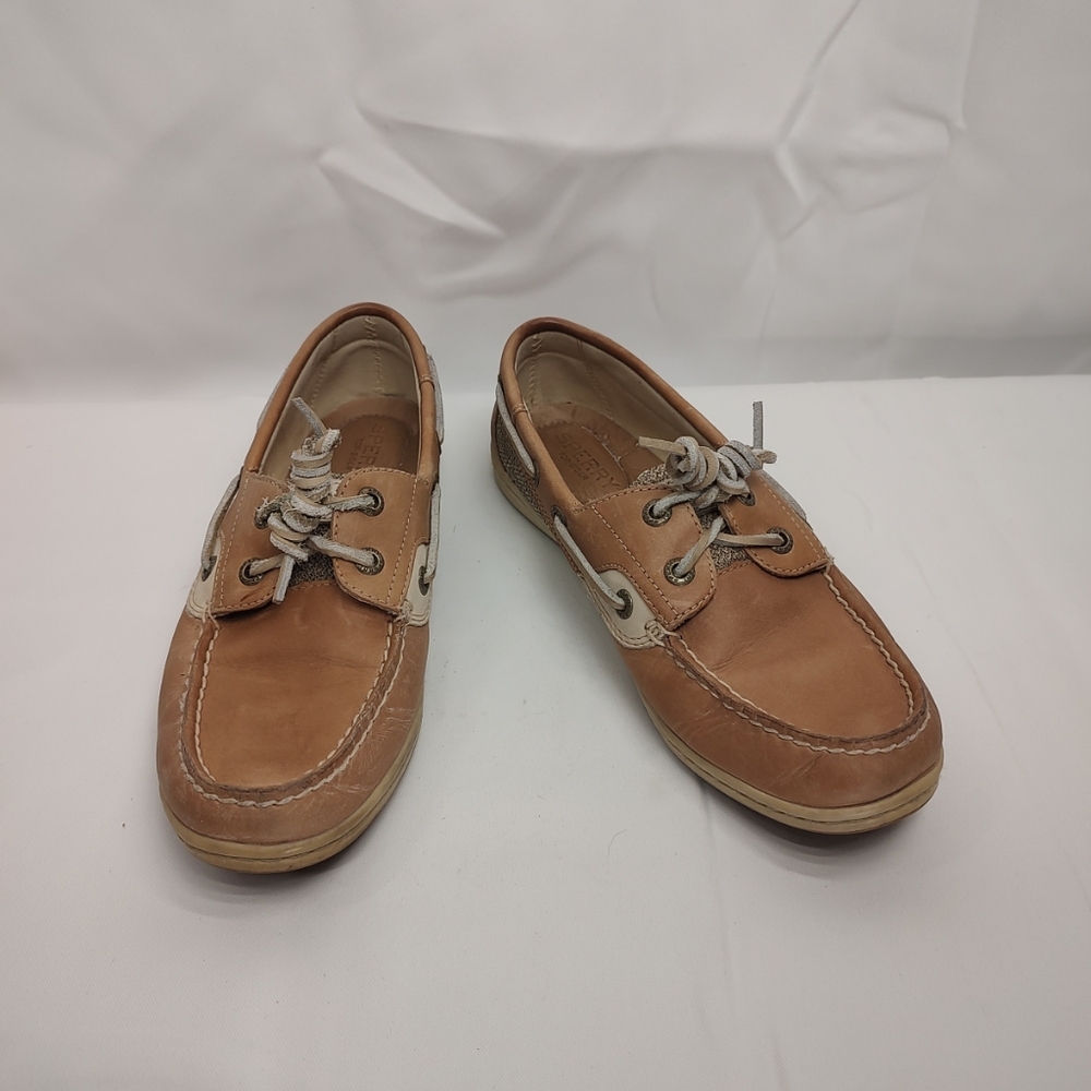 Sperry Shoes Womens 6.5 Boat Casual Leather Slip On Bluefish 2 Eye STS95589